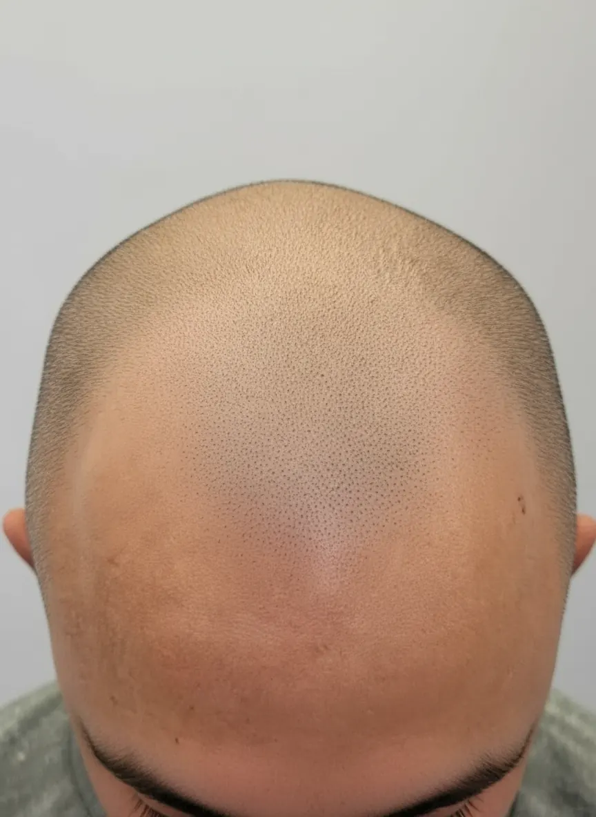 Before hair transplant scar concealment smp palm beach county wellington fl